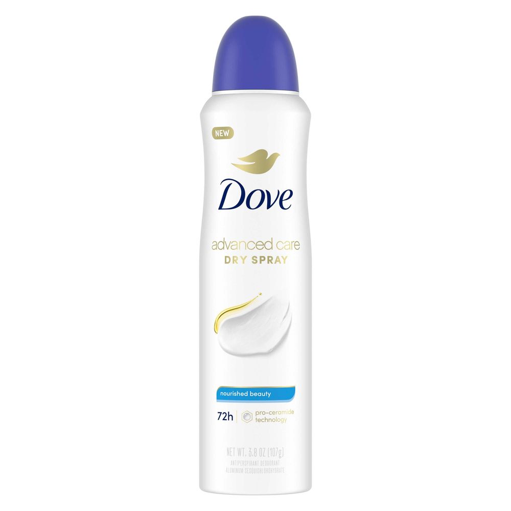 Dove Advanced Care Nourished Beauty Antiperspirant Deodorant Spray, 3.8 Ounce -- 12 Per Case