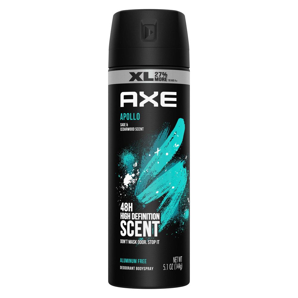 Axe Apollo XL Sage and Cedarwood Deodorant Body Spray for Men, 5.1 Ounce -- 12 per case