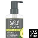 Dove Men Plus Care Avocado and Tea Tree Oil 2-in-1 Shampoo and Conditioner, 17.5 Ounce -- 4 per case