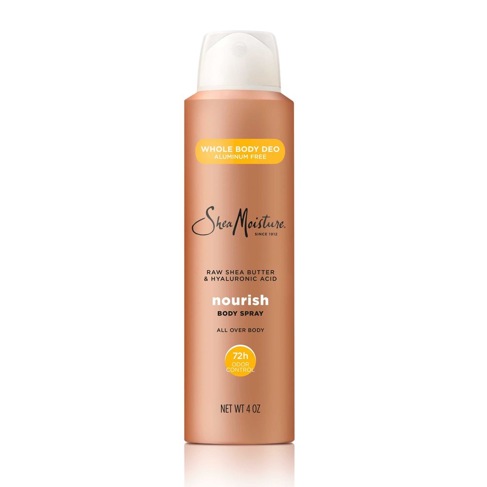 Shea Moisture Raw Shea Butter and Hyaluronic Acid All Over Body Deodorant Spray, 4 Ounce -- 12 per case