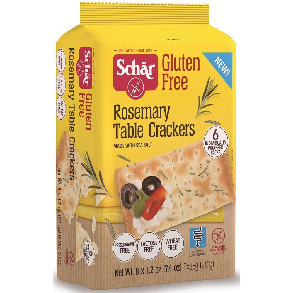 Schar Gluten Free Rosemary Table Cracker, 7.4 Ounce -- 5 Per Case