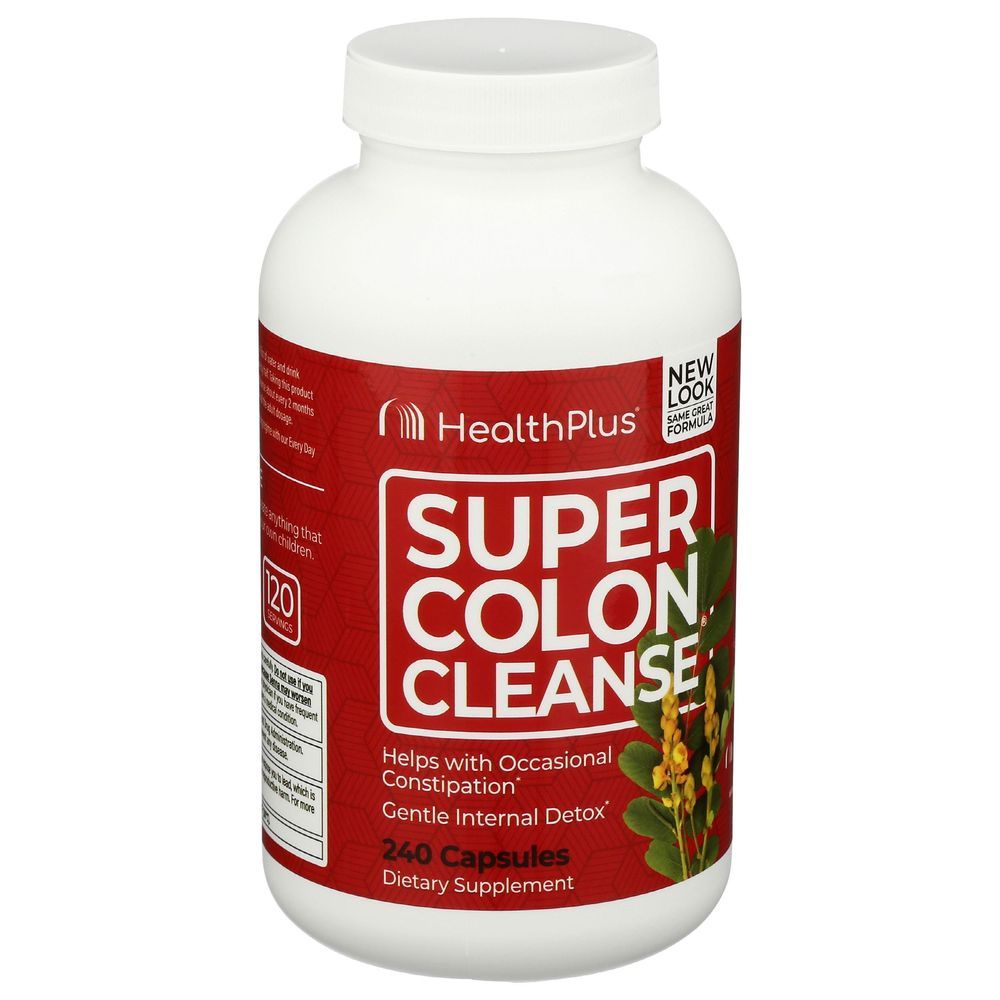 Health Plus Super Colon Cleanse Capsules, 240 Count