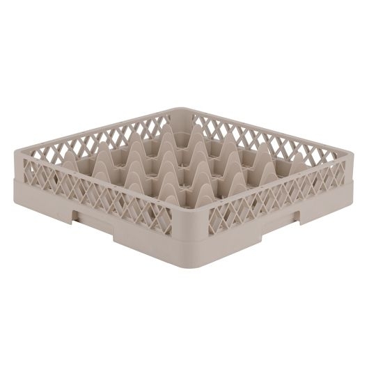 25 Compartment Beige Stock Glass Rack -- 6 Count