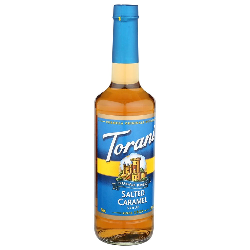 Torani Sugar Free Salted Caramel Syrup, 25.4 Fluid Ounce -- 12 per case