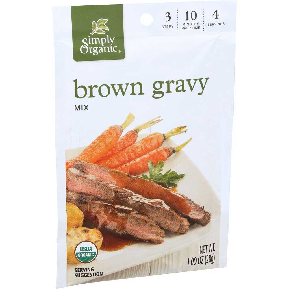 Simply Organic Brown Gravy Seasoning Mix, 1 Ounce -- 12 per case.
