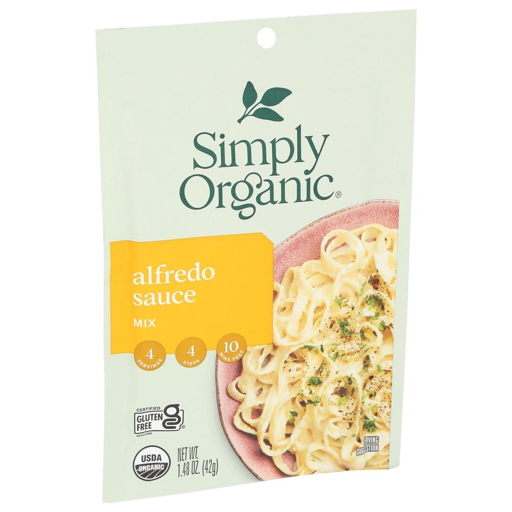Simply Organic Alfredo Sauce Mix, 1.48 Ounce -- 12 per case