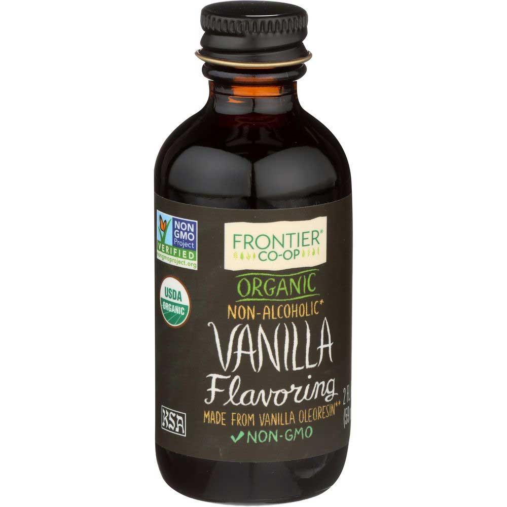 Frontier Herb Organic Non Alcoholic Vanilla Flavoring, 2 Fluid Ounce.