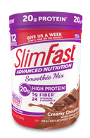 SlimFast Creamy Chocolate Advanced Smoothie Mix, 11.4 Ounce -- 2 per case