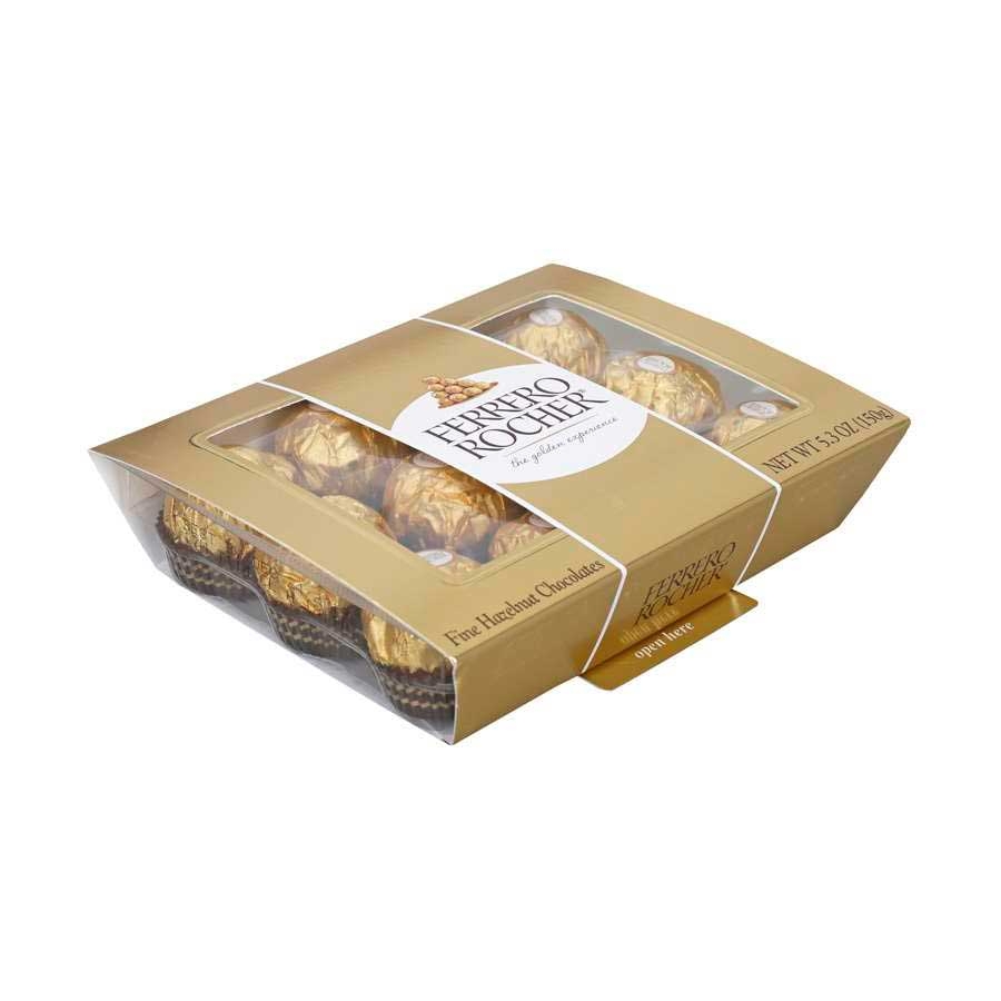 Ferrero Rocher Fine Hazelnut Chocolate, 5.3 Ounce, 12 per pack -- 12 per case