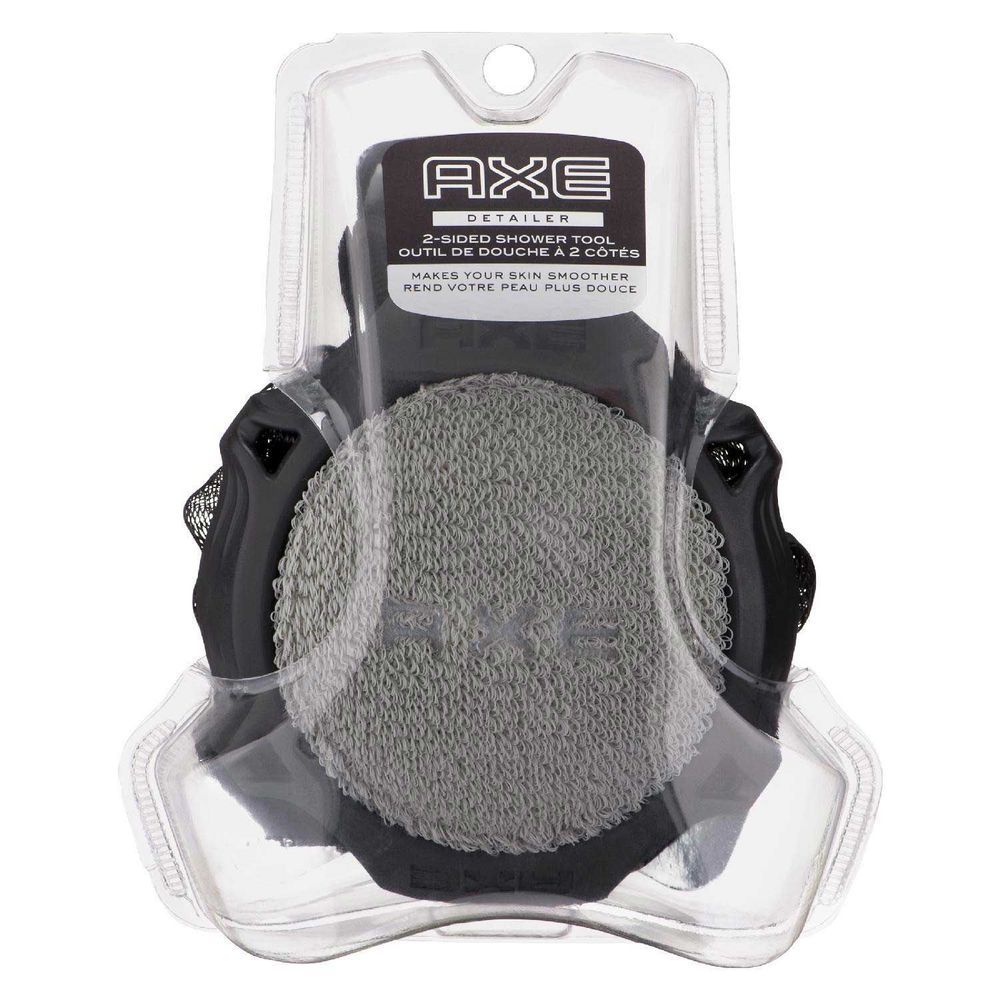 Axe Gray One Size Detailer Shower Tool -- 3 Per Case
