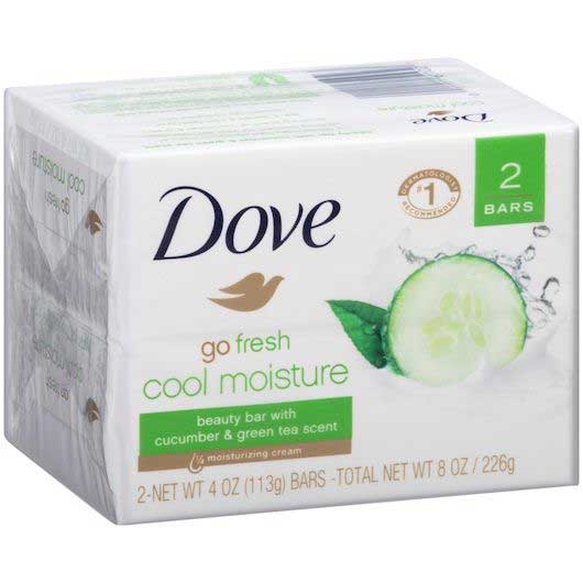 Dove Go Fresh Cool Moisture Beauty Bar Soap, 7.5 Ounce -- 12 per case