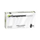 Companions Essentials Small Powdered Free Vinyl Gloves, 100 count -- 10 per case