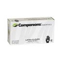 Companions Essentials Medium Powder Free Latex Gloves, 100 count -- 10 per case