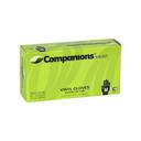 Companions Merit Medium Powder Free Vinyl Gloves, 100 count -- 4 per case