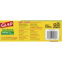 Clorox Glad Fold Top Food Storage Sandwich Bag - 180 per pack -- 12 packs per case.