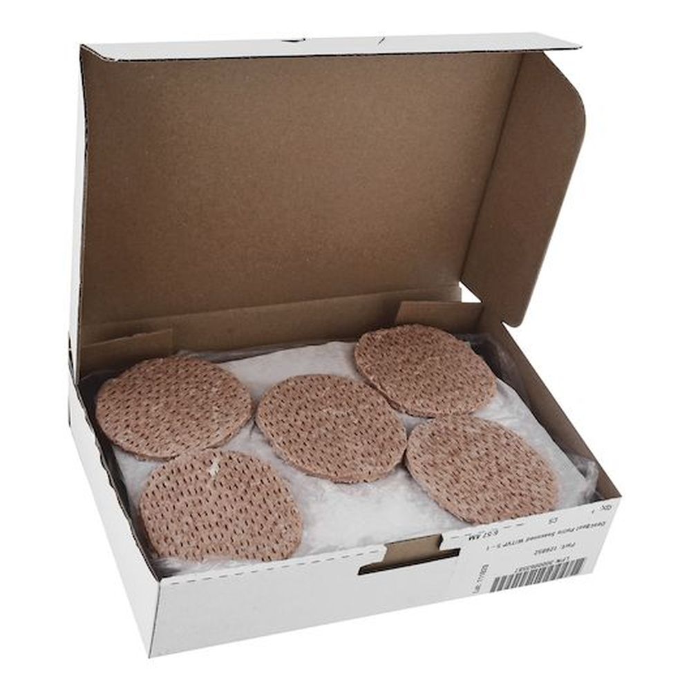 Rochester 80/20 Seasoned Beef Patties with TVP, 3.2 Ounce -- 50 per case