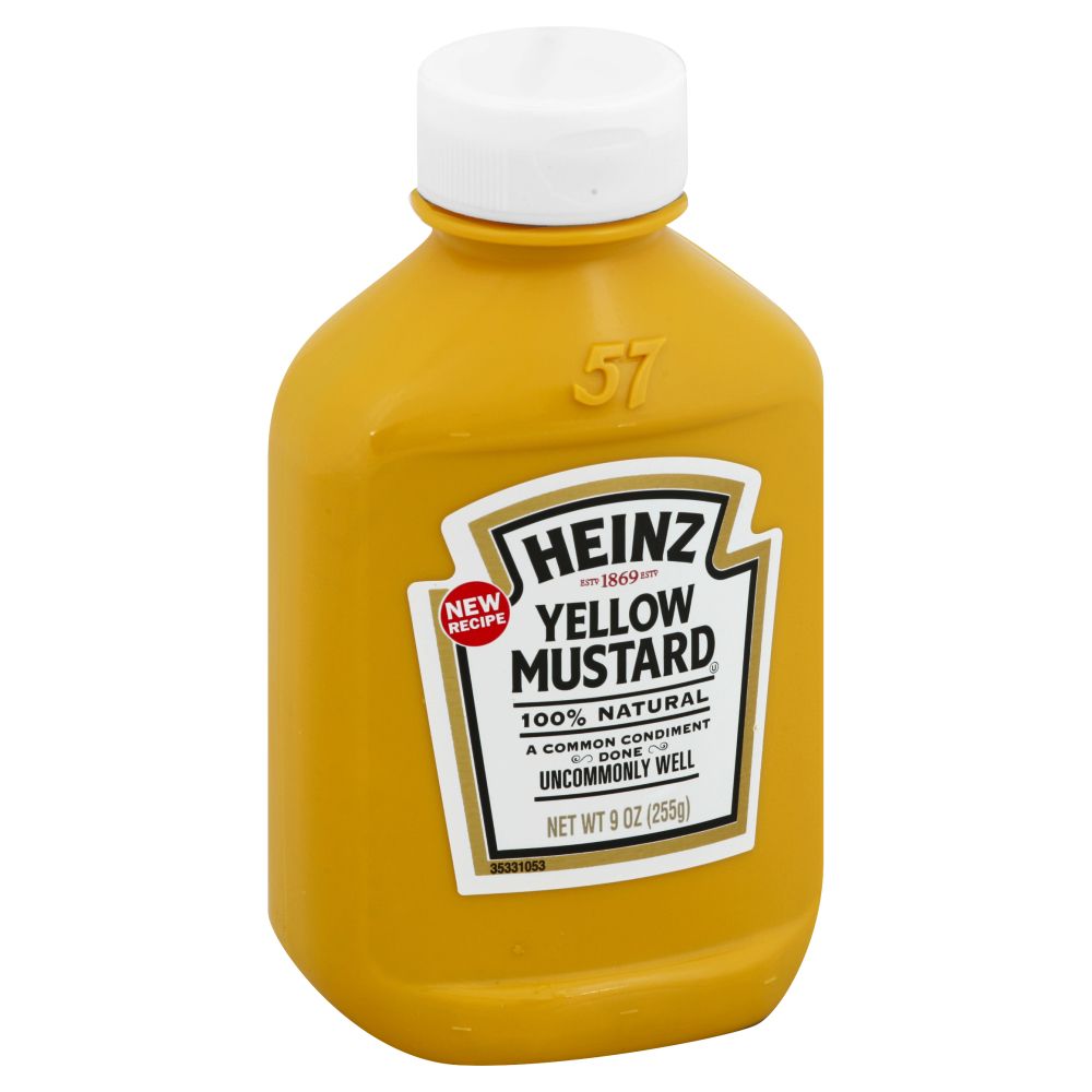 Heinz Mustard Forever Full Yellow Plastic, 9 Ounce -- 16 Per Case