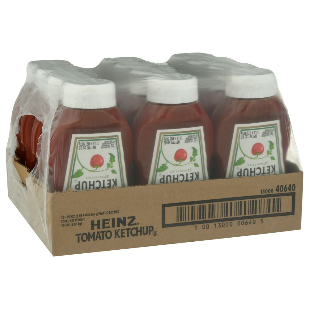 Heinz Easy Squeeze Ketchup, 20 Ounce -- 12 Per Case