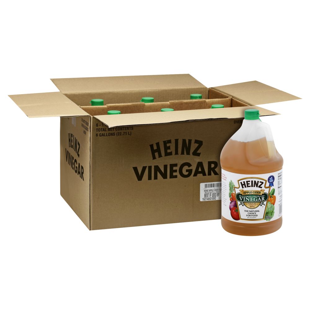 Heinz Apple Cider Flavored Vinegar, 1 Gallon -- 6 Per Case