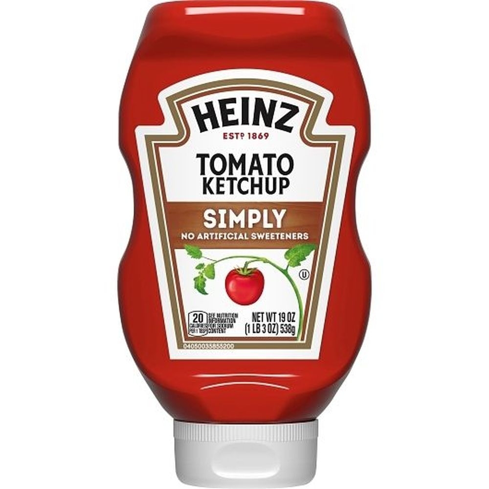 Simply Heinz All Natural Ketchup, 1.188 Pound -- 12 per case