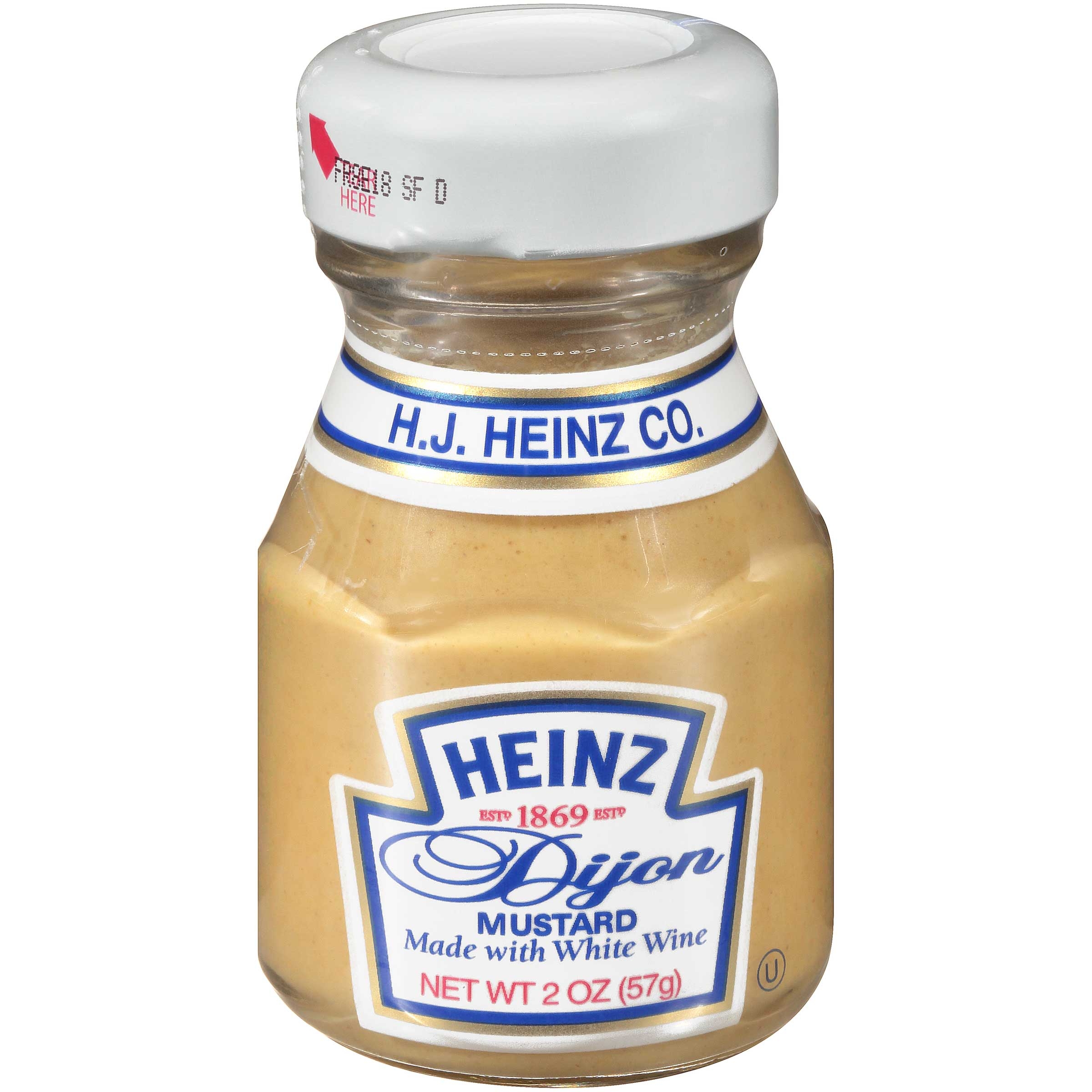 Heinz Dijon Mustard Room Service, 2 Ounce -- 60 Case