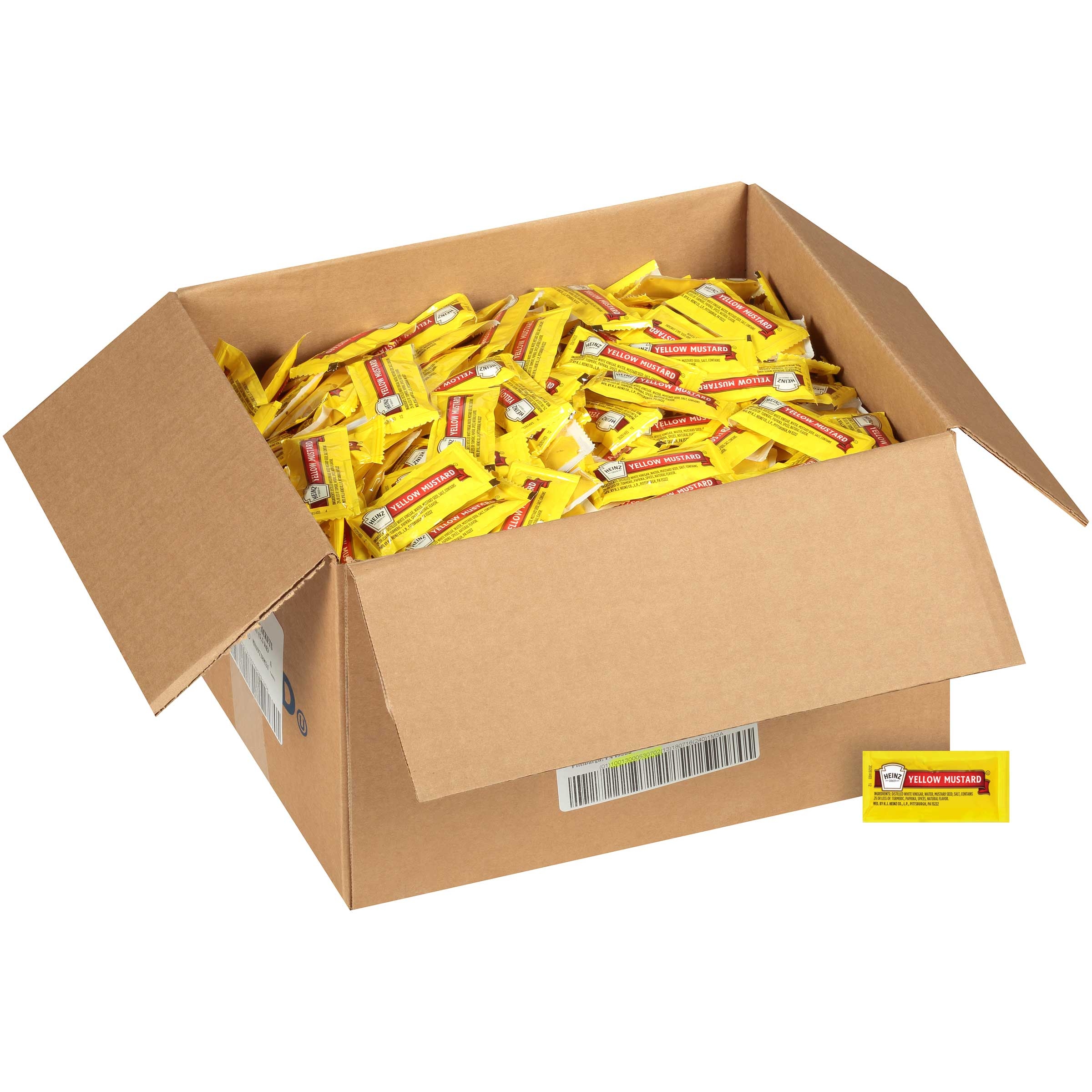 Heinz Single Serve Mustard Packet, 0.2 Ounce -- 1000 per case