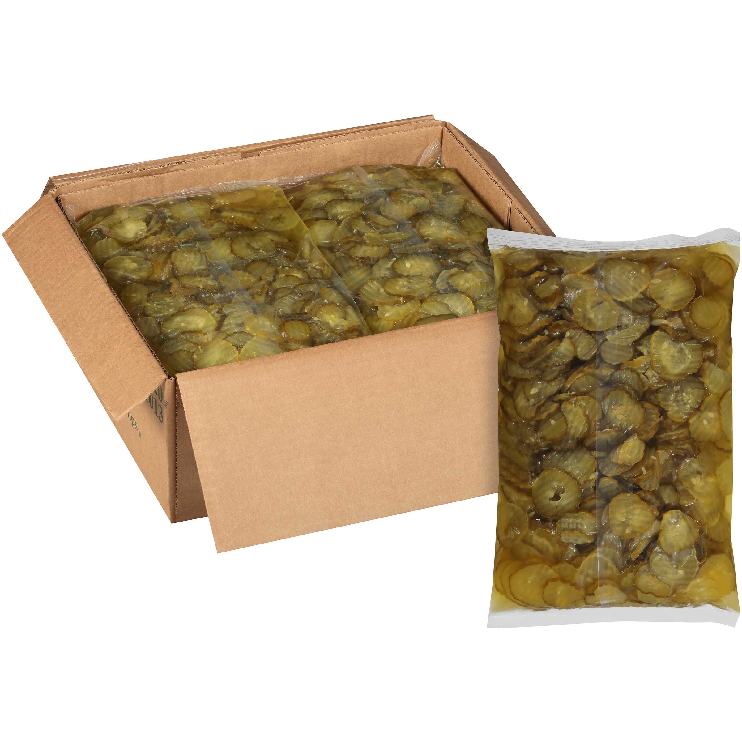 Heinz Crinkle Chip Dill Pickle Pouch, 5.75 pound -- 6 per case