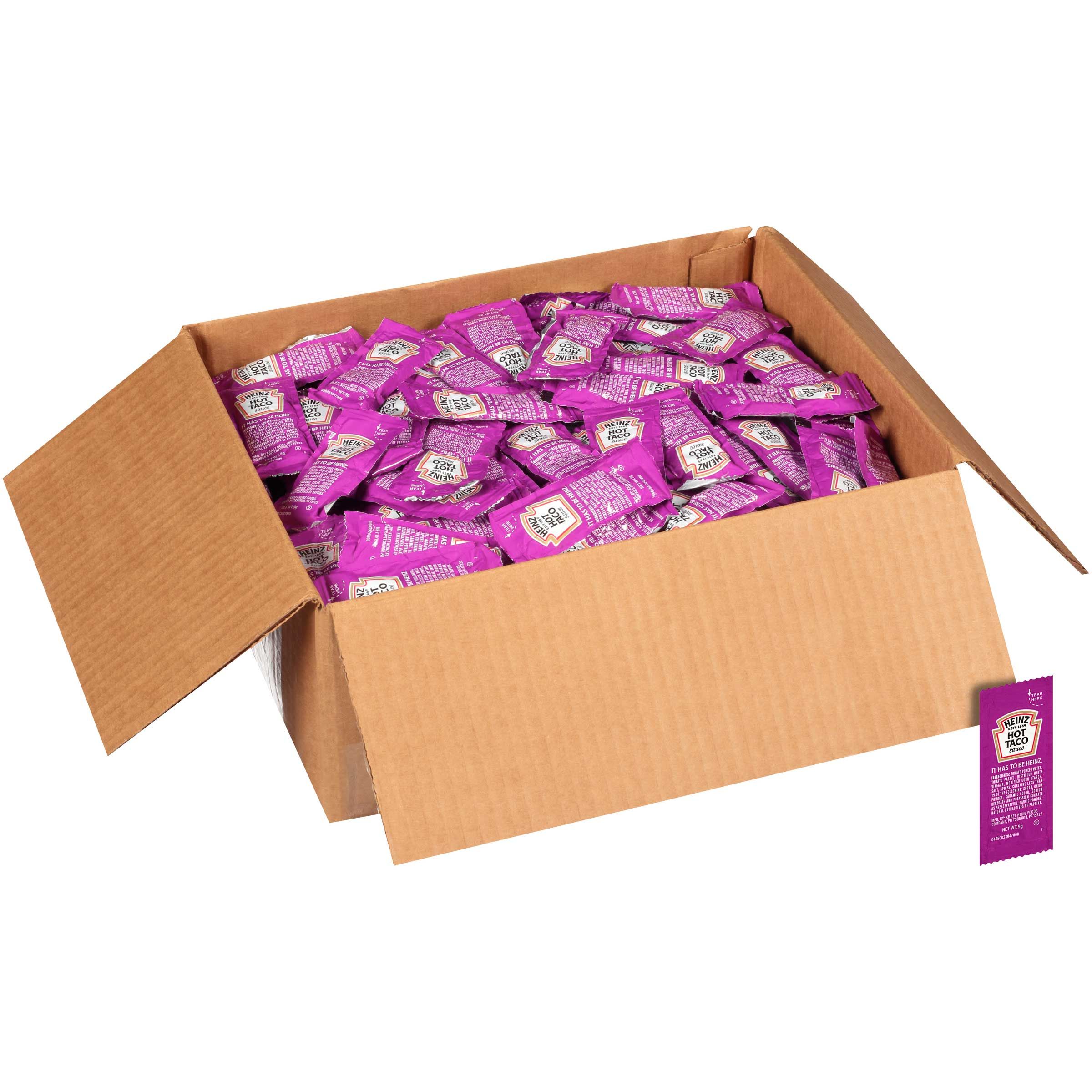 Heinz Single Serve Hot Taco Sauce, 9 Gram -- 500 Per Case