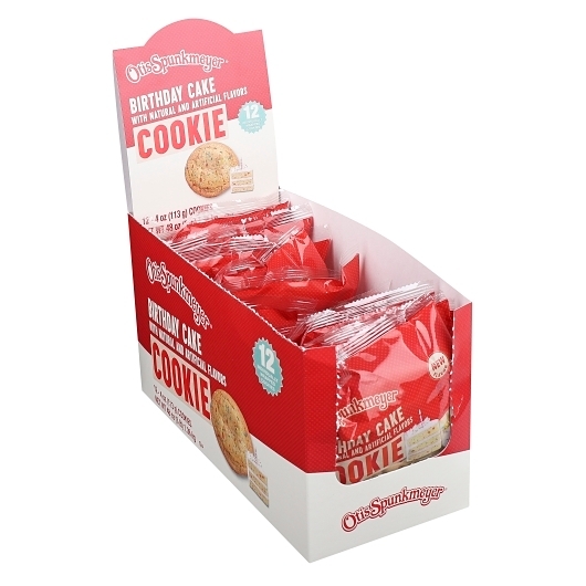 Otis Spunkmeyer Birthday Cake Cookie, 4 Ounce -- 24 per case