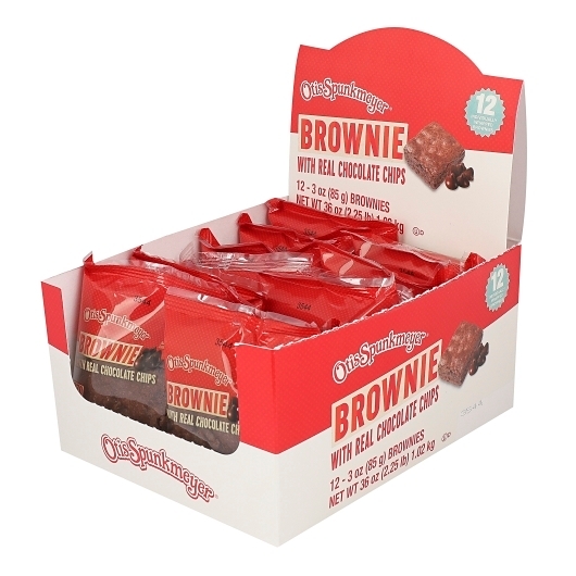 Otis Spunkmeyer Thaw and Serve Naturally Flavored Brownie with Chocolate Chips, 3 Ounce -- 48 per case