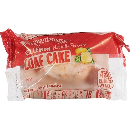 Otis Spunkmeyer Iced Lemon Loaf Cake, 4 Ounce -- 24 Per Case
