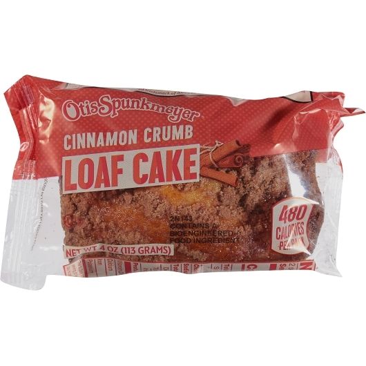 Otis Spunkmeyer Cinnamon Crumb Loaf Cake, 4 Ounce -- 24 Per Case
