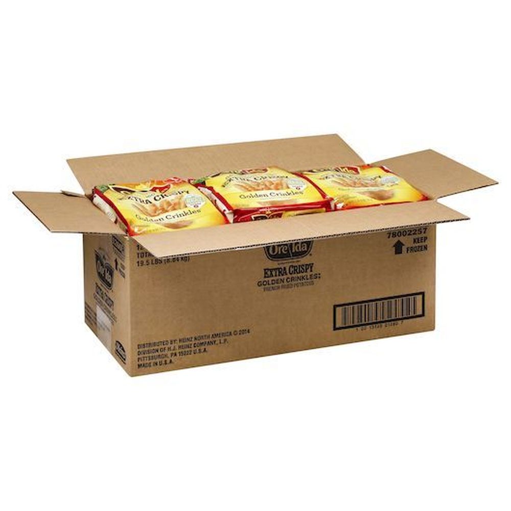Ore-Ida Battered Extra Crispy Crinkle Cut Fries, 1.625 Pound -- 12 per case