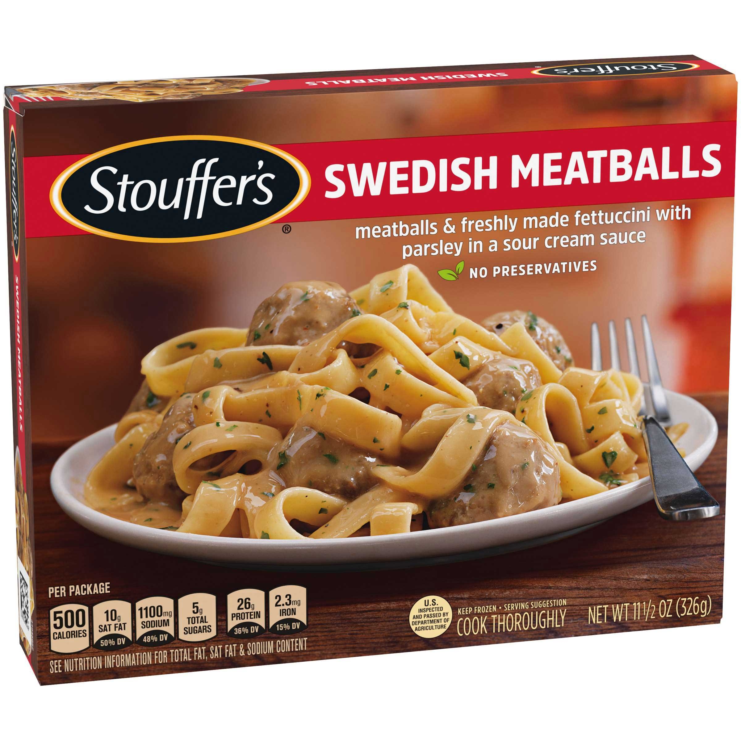 Nestle Stouffers Entree Swedish Meatball, 11.5 Ounce -- 12 per case.