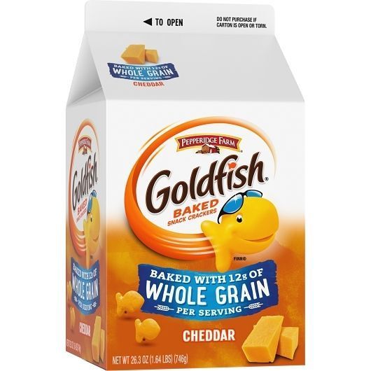 Pepperidge Farms Goldfish Baked Whole Grain Cheddar Cheese Cracker, 26.3 Ounce -- 6 Per Case