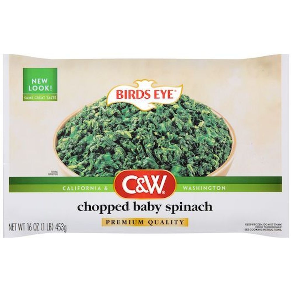Birds Eye C and W Premium Quality Chopped Baby Spinach, 16 Ounce -- 5 per case