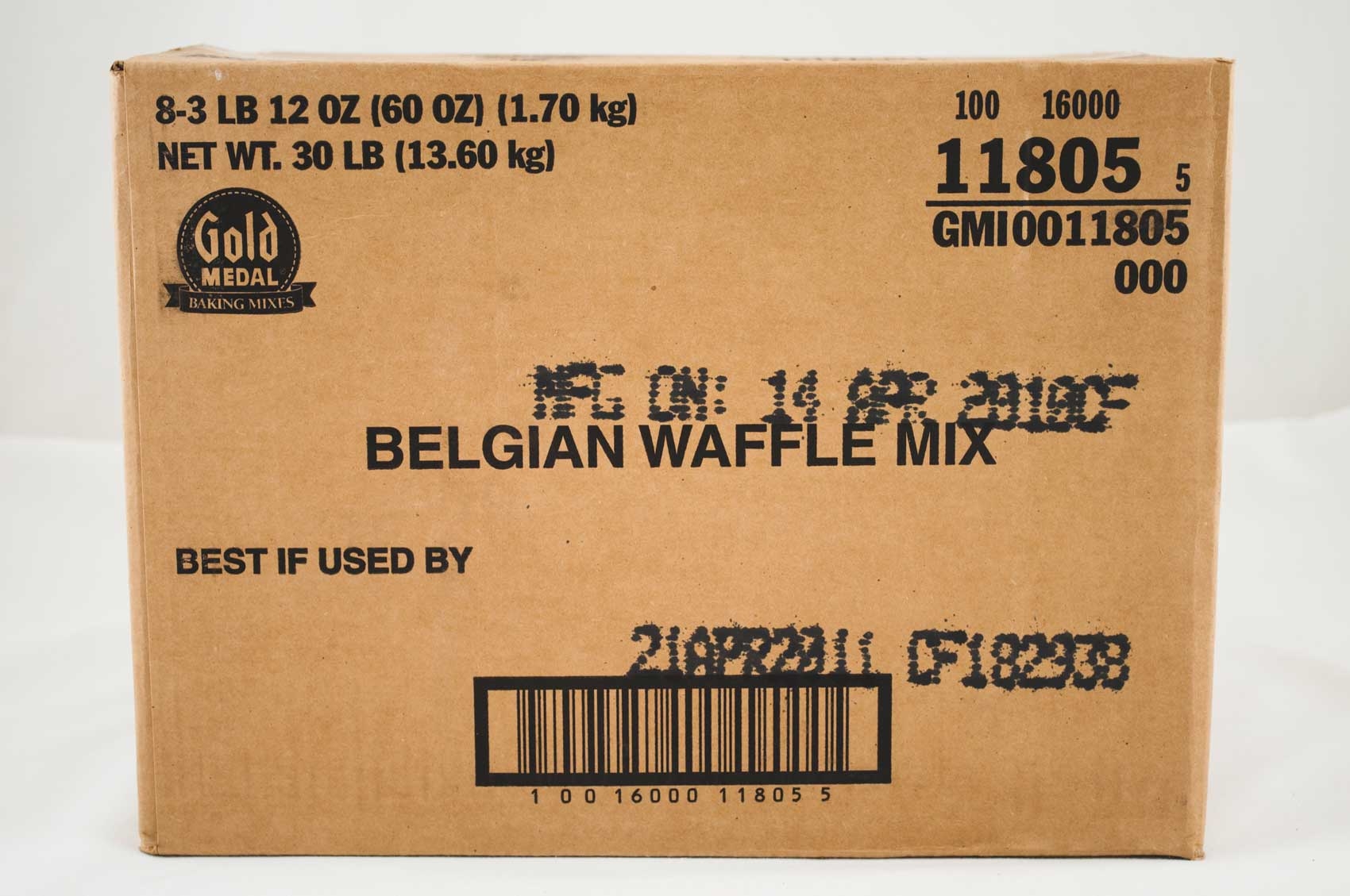 Gold Medal Belgian Waffle Griddle Mix 8 Case 60 Ounce