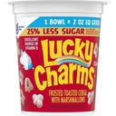 Lucky Charms 25 Percent Less Sugar Frosted Toasted Cereal with Marshmallows, 2 Ounce - 60 per case