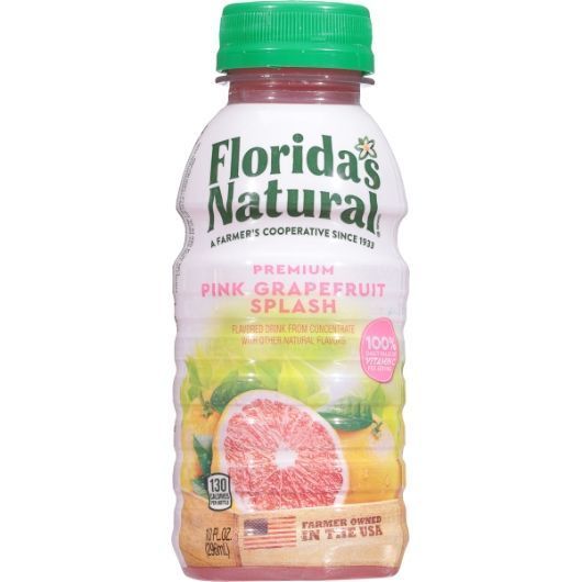 Florida's Natural Pink Grapefruit Splash, 10 Fluid Ounce -- 24 Per Case