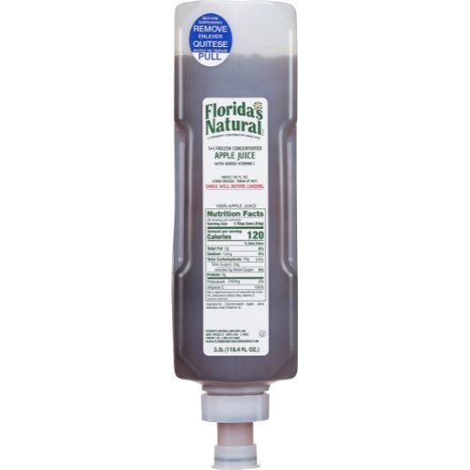 Florida's Natural 5 Plus 1 Freeze Apple Juice, 3.5 Liter -- 3 Per Case