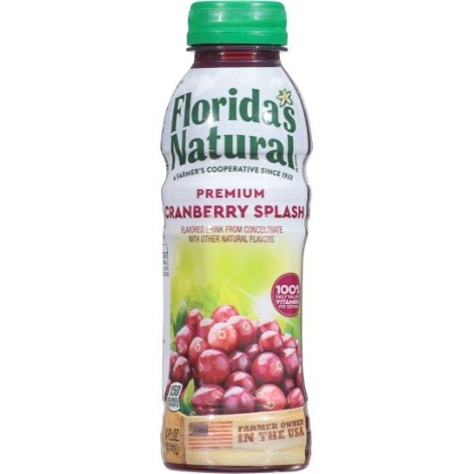 Floridas Natural Cranberry Splash, 14 Fluid Ounce -- 12 per case