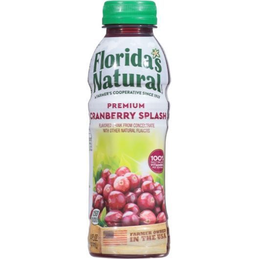 Florida's Natural Cranberry Splash, 14 Fluid Ounce -- 12 Per Case