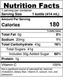 Floridas Natural Pink Grapefruit Splash, 14 Fluid Ounce -- 12 per case