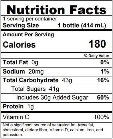 Florida's Natural Pink Grapefruit Splash, 14 Fluid Ounce -- 12 Per Case