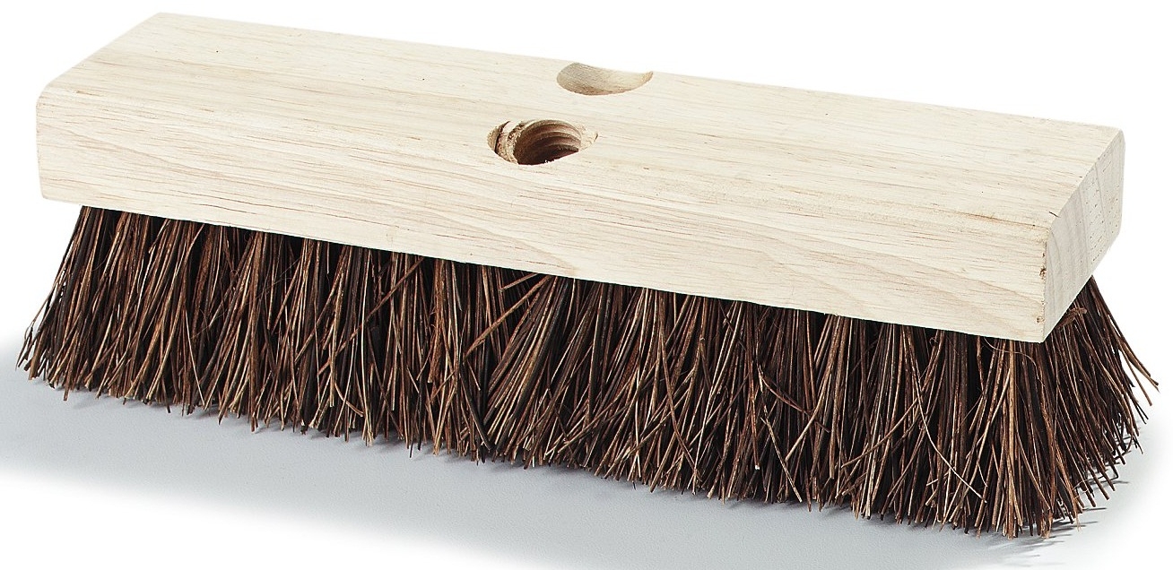Carlisle Flo-Pac Palmyra Deck Scrub Brush, 10 inch -- 12 per case