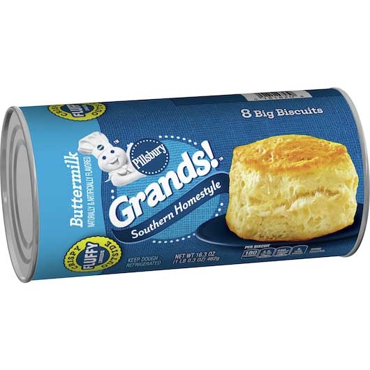 Grands Homestyle Buttermilk Biscuit, 16.3 Ounce - 8 per pack -- 8 packs per case.