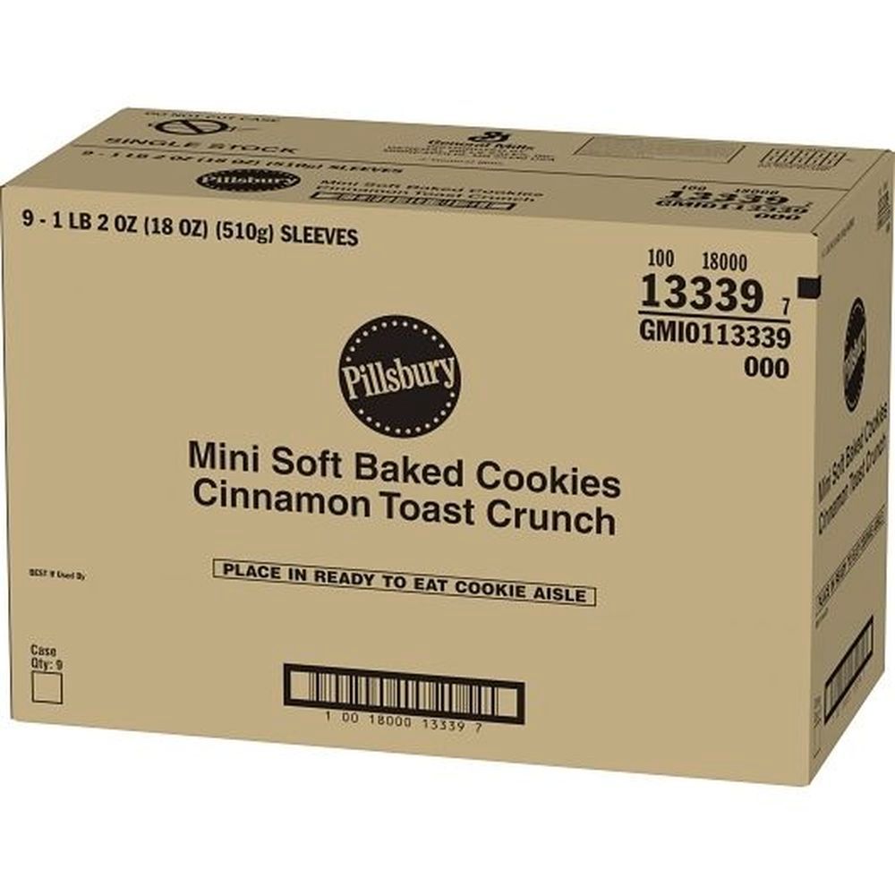 Pillsbury Soft Baked Cinnamon Toast Crunch Cookies, 3 Ounce -- 54 Per Case