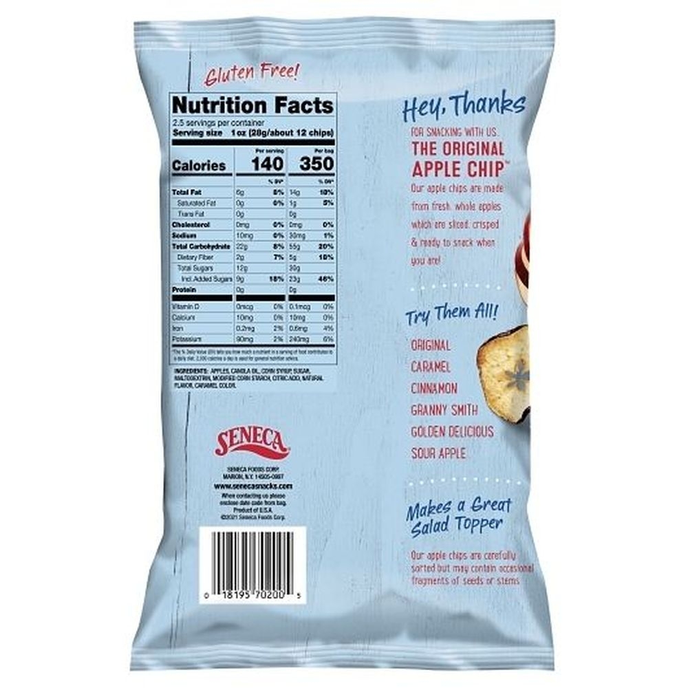 Seneca Caramel Apple Chips, 2.5 Ounce -- 12 per case