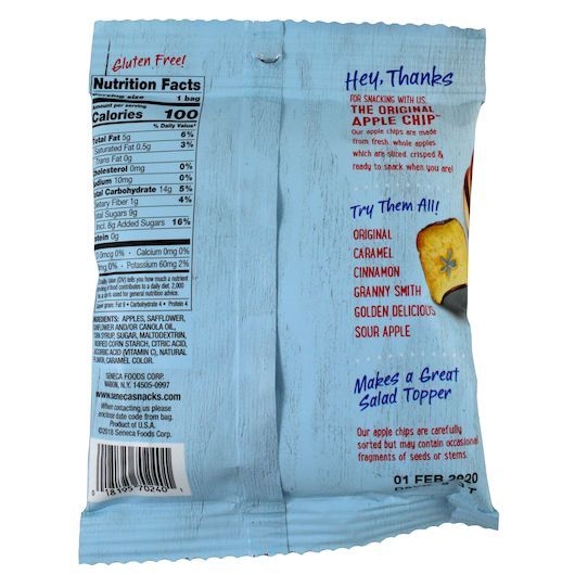 Seneca Caramel Apple Chips, 0.7 Ounce -- 24 per case