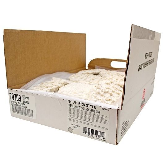 Rangeline Raw Southern Country Fried Beef Steak Fritter, 4 Ounce -- 40 Per Case
